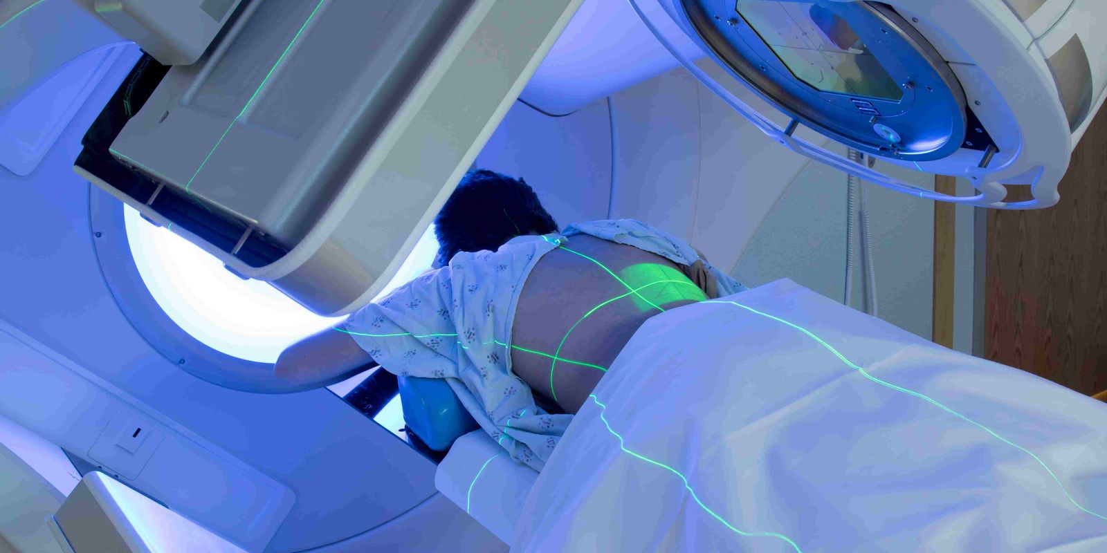 Banner-connectivity by design-Woman receiving radiation therapy