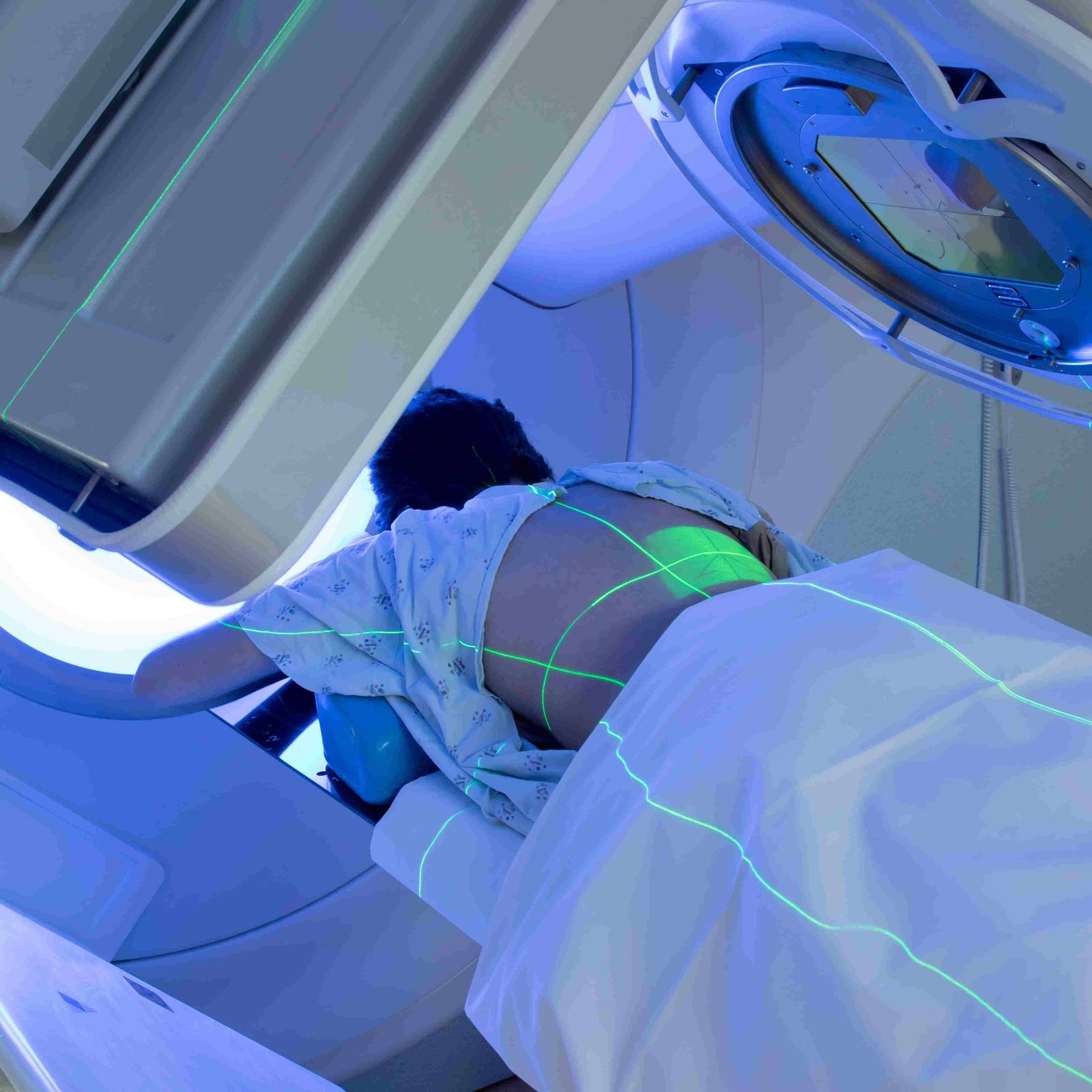 Banner-connectivity by design-Woman receiving radiation therapy